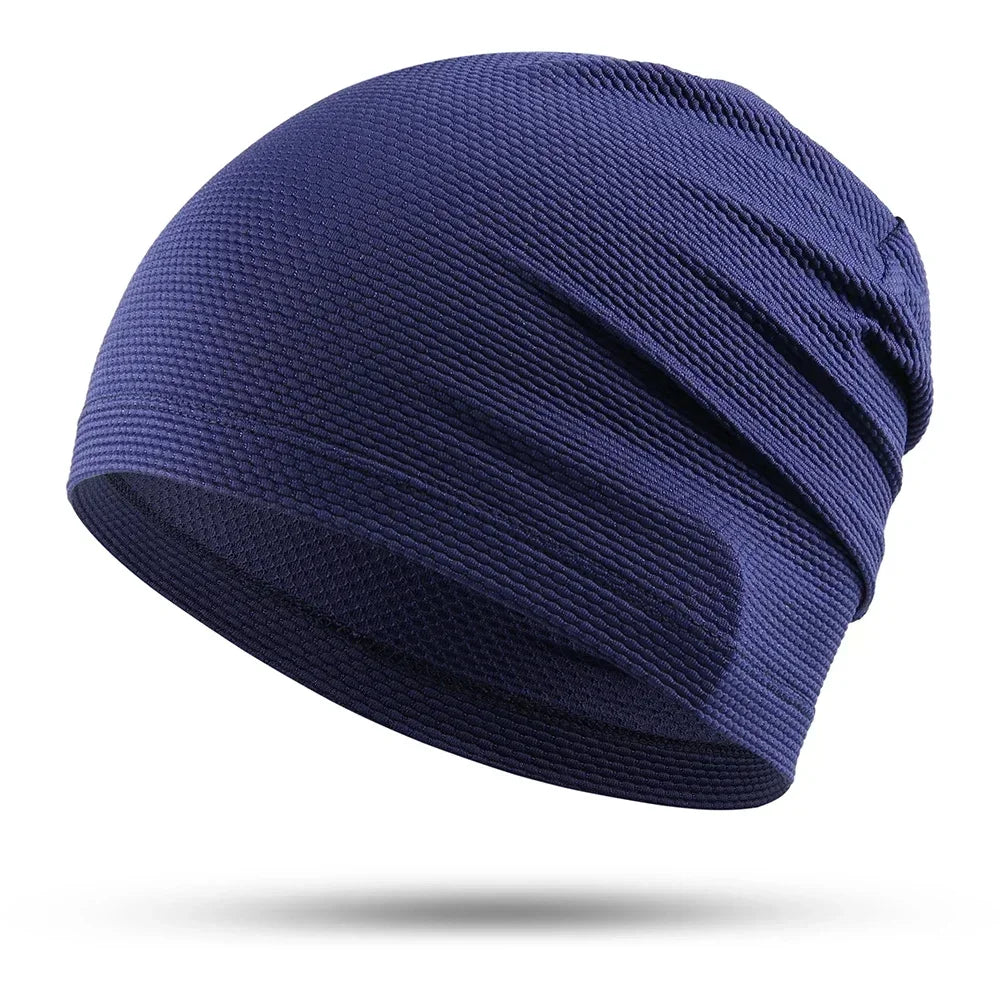 Summer Breathable Cycling Cap Bicycle Hiking Fishing Hats Sport Tennis Elastic Hat Basketball Baseball Fashion Beanies Men Women