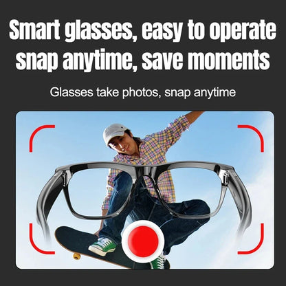 AI Smart Glasses Photochromic Camera Bluetooth Call Music Voice Assistant