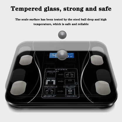 Smart Bluetooth Digital Scale – USB Rechargeable with LED Display and App Sync