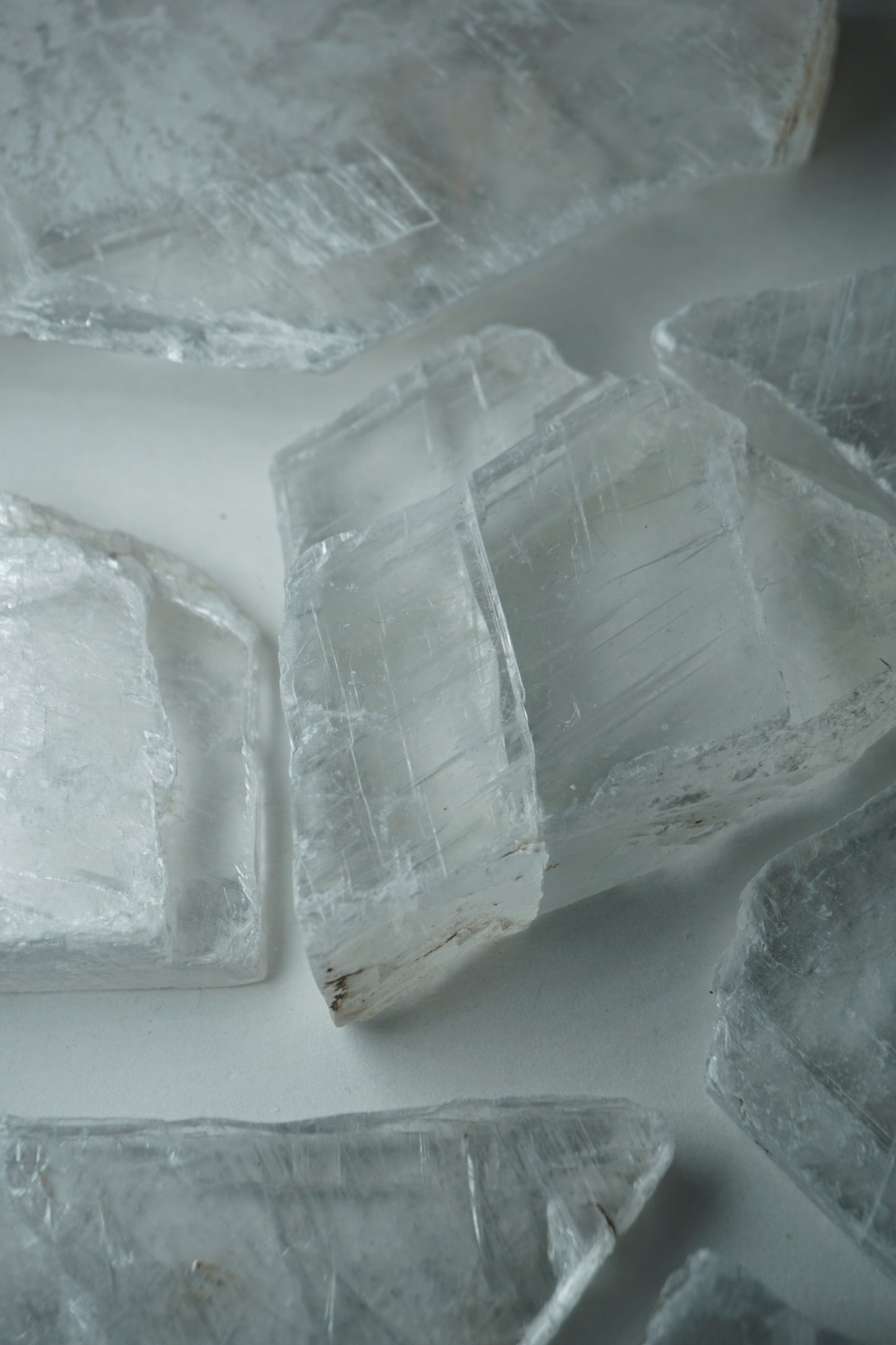 selenite | satin spar crystal slab | charging plate