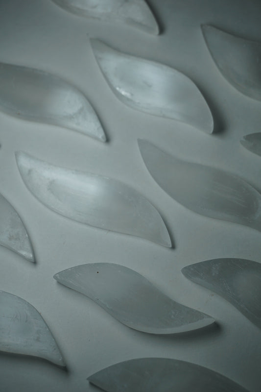 selenite | satin spar crystal stand