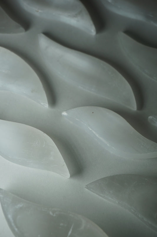 selenite | satin spar crystal stand
