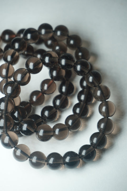 smokey quartz crystal bracelet